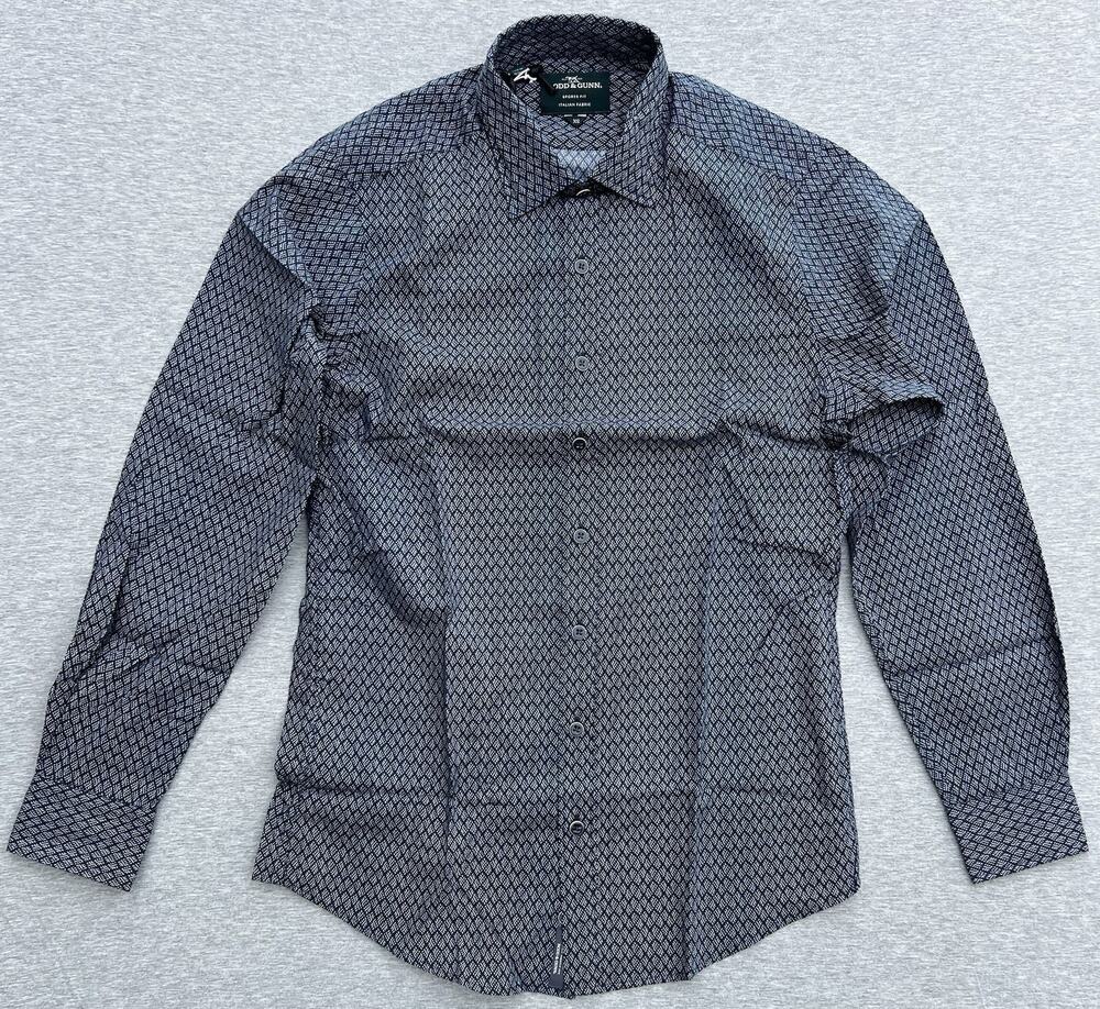 RODD & GUNN Stanaway Long Sleeve Sports Fit Shirt Midnight Men's Size XS NWT